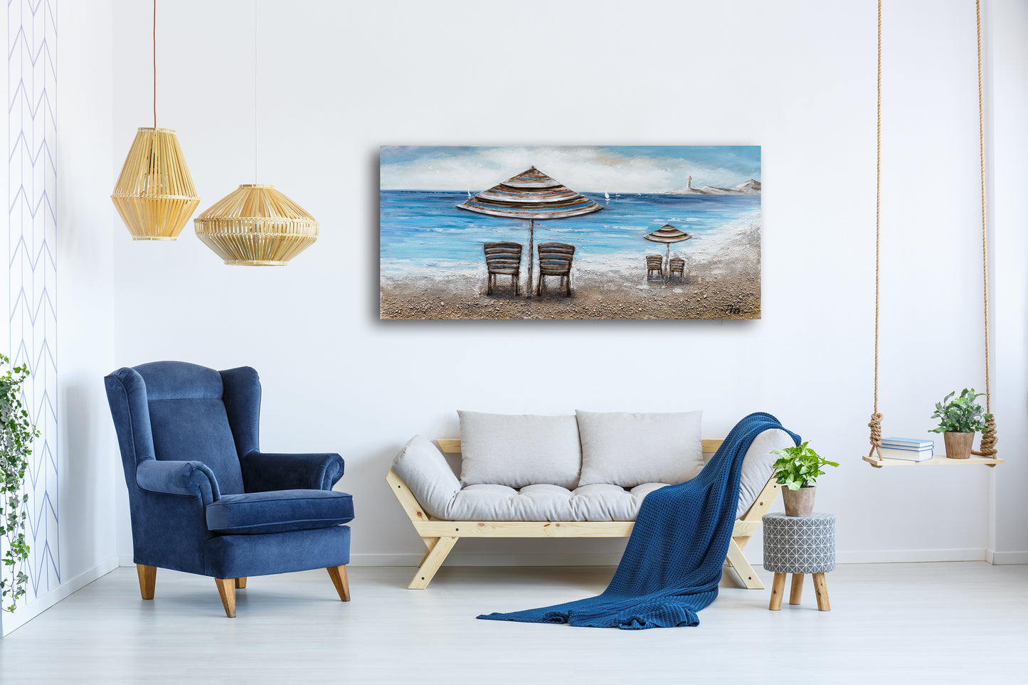 "The Lighthouse" Hand Painted on Wrapped Canvas