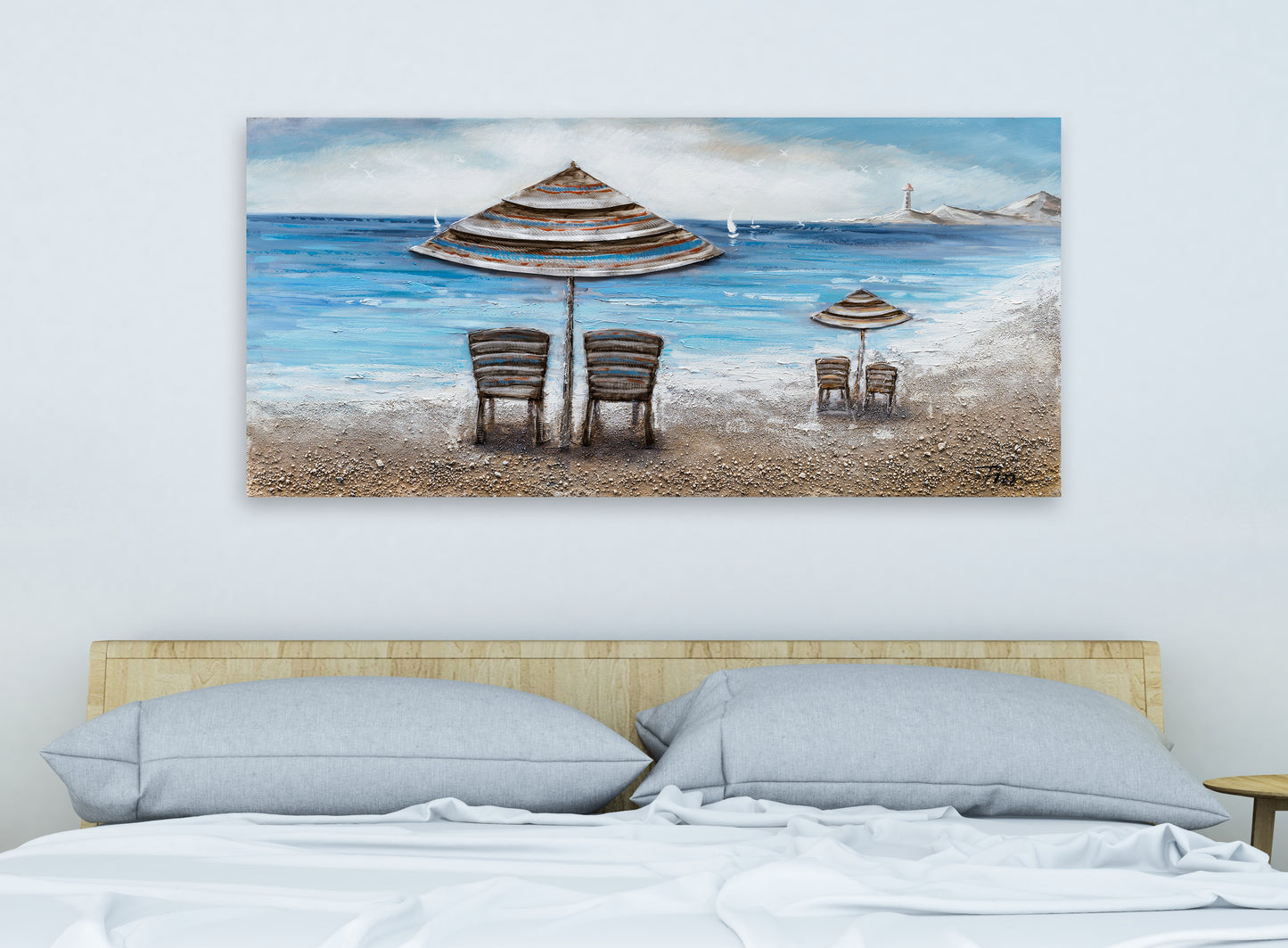 "The Lighthouse" Hand Painted on Wrapped Canvas