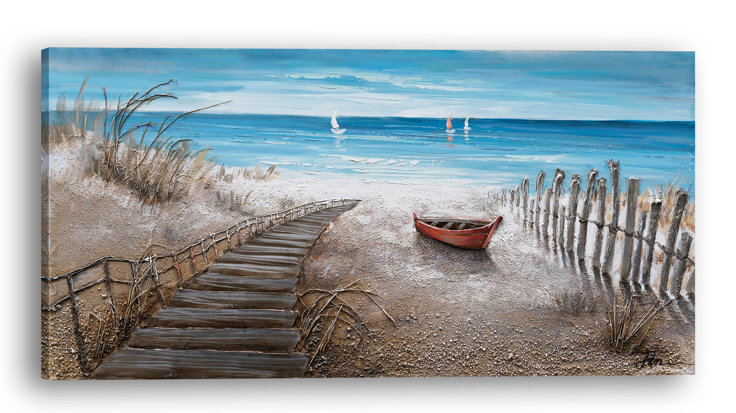 "Stairway to Happiness" Hand Painted Canvas
