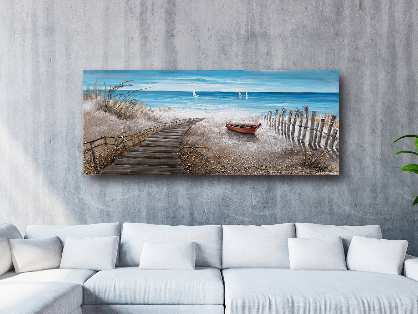 "Stairway to Happiness" Hand Painted Canvas