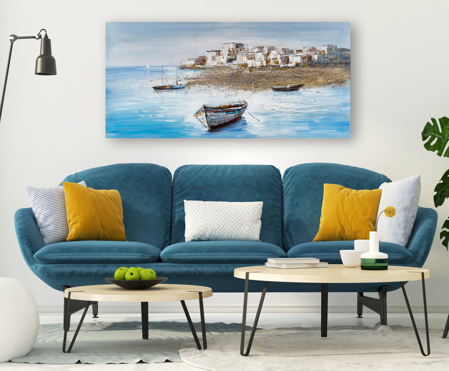 "Drifting Away from the Shore" Hand Painted Canvas