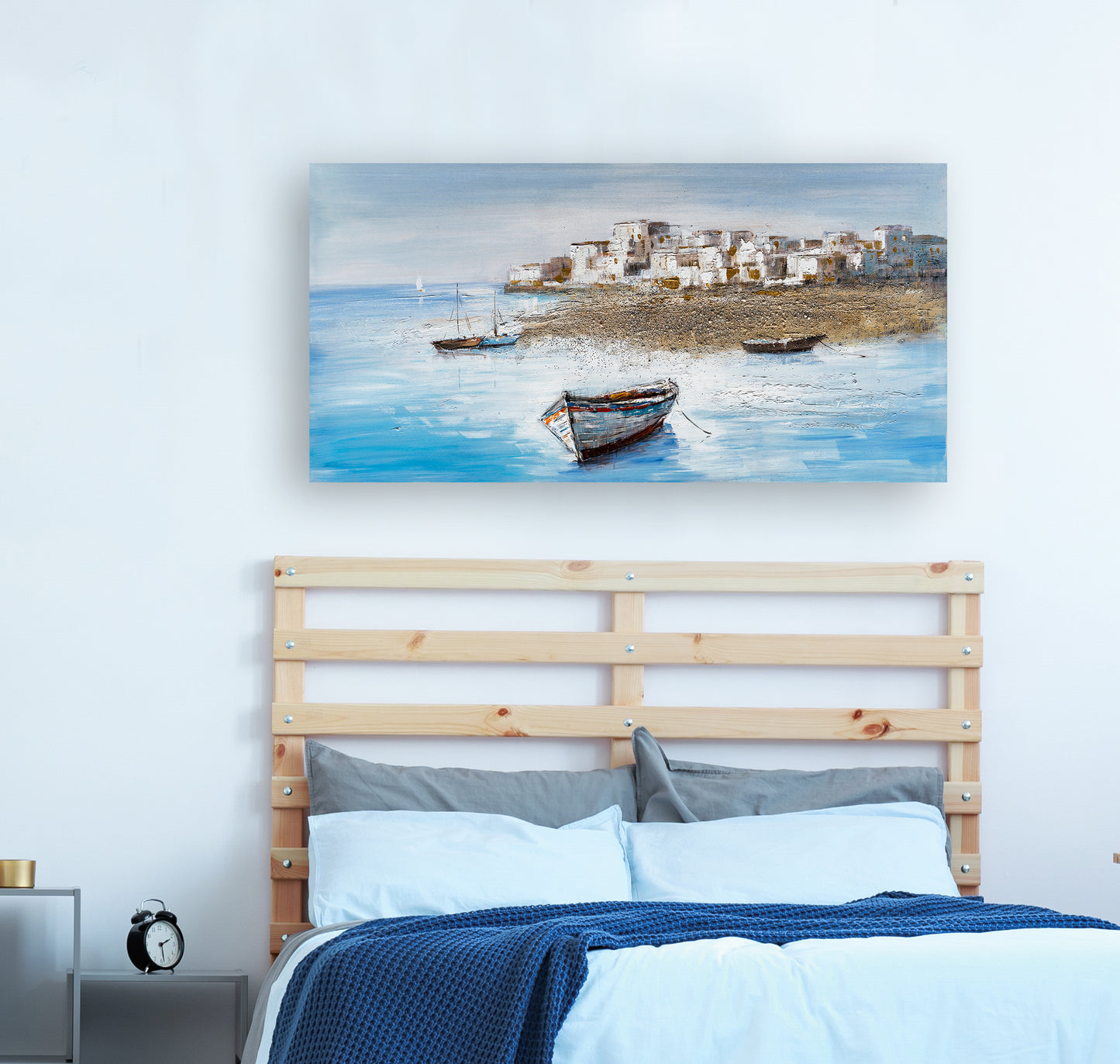 "Drifting Away from the Shore" Hand Painted Canvas