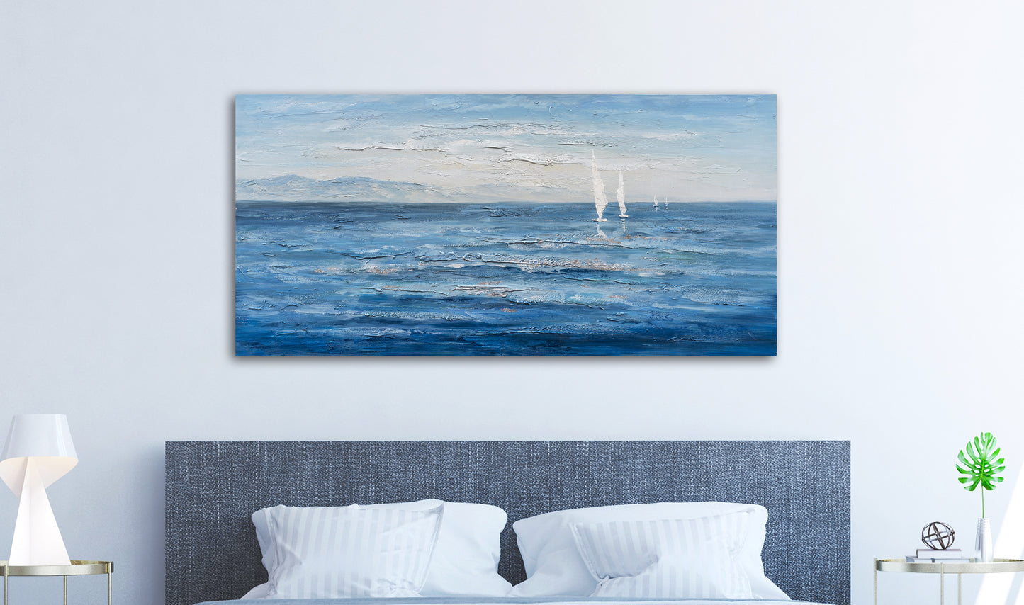 "Ocean's Eleven" Hand Painted on Wrapped Canvas