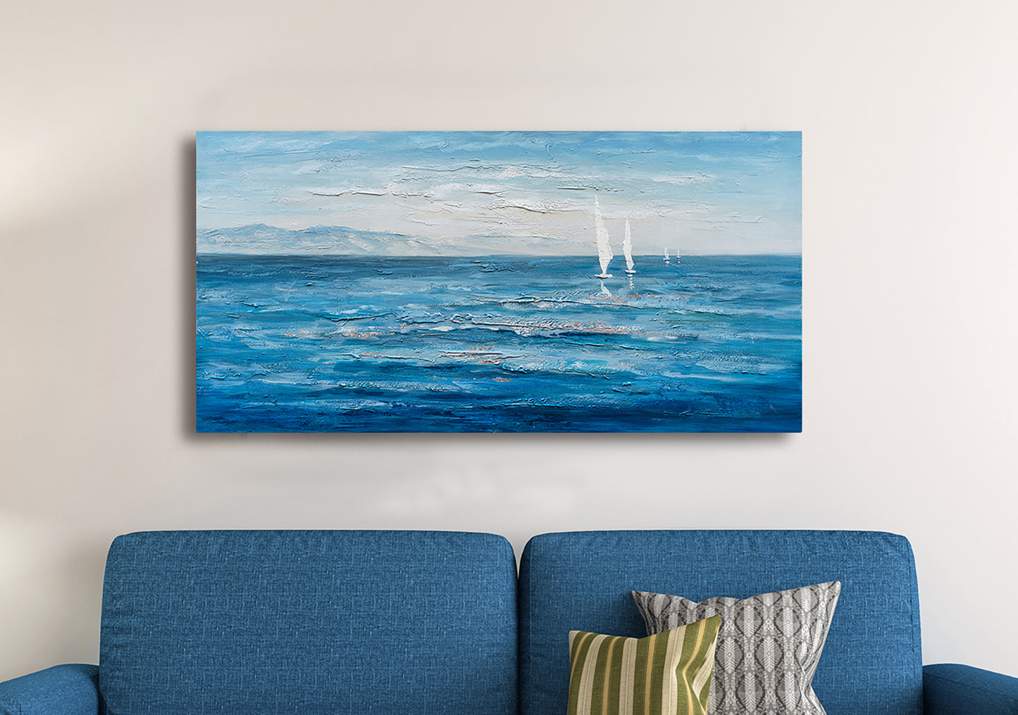 "Ocean's Eleven" Hand Painted on Wrapped Canvas