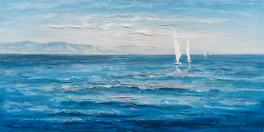 "Ocean's Eleven" Hand Painted on Wrapped Canvas