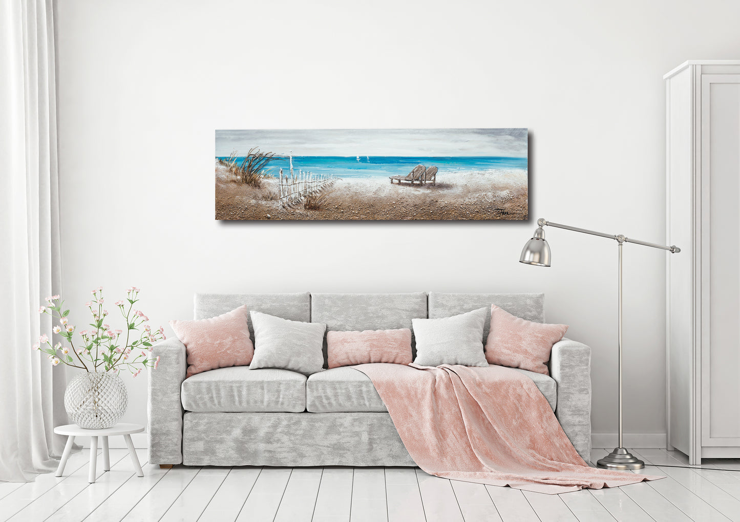 "The Ocean Front" Hand Painted on Wrapped Canvas