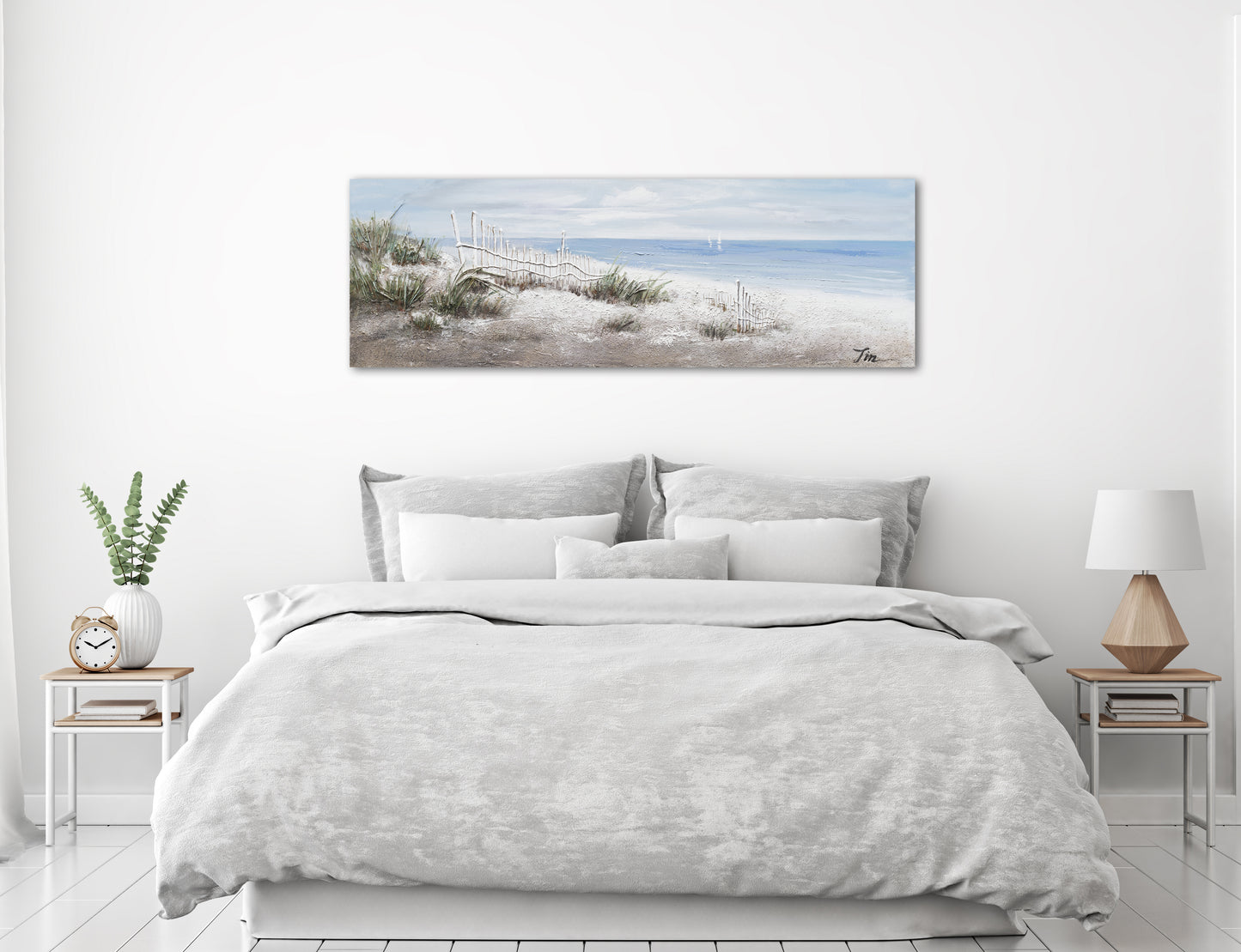 "Beach Vibes" Hand Painted on Wrapped Canvas