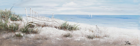 "Beach Vibes" Hand Painted on Wrapped Canvas