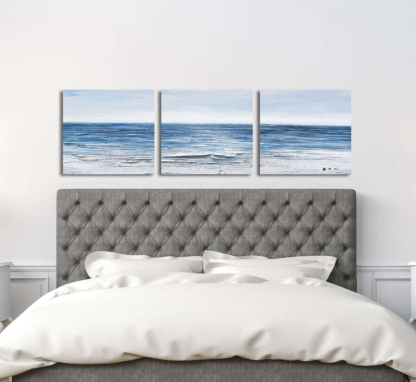 "Calm Waves" Hand Painted on Wrapped Canvas