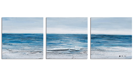 "Calm Waves" Hand Painted on Wrapped Canvas
