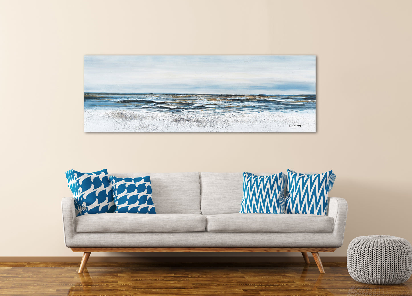 "A Tide is Coming" Hand Painted on Wrapped Canvas