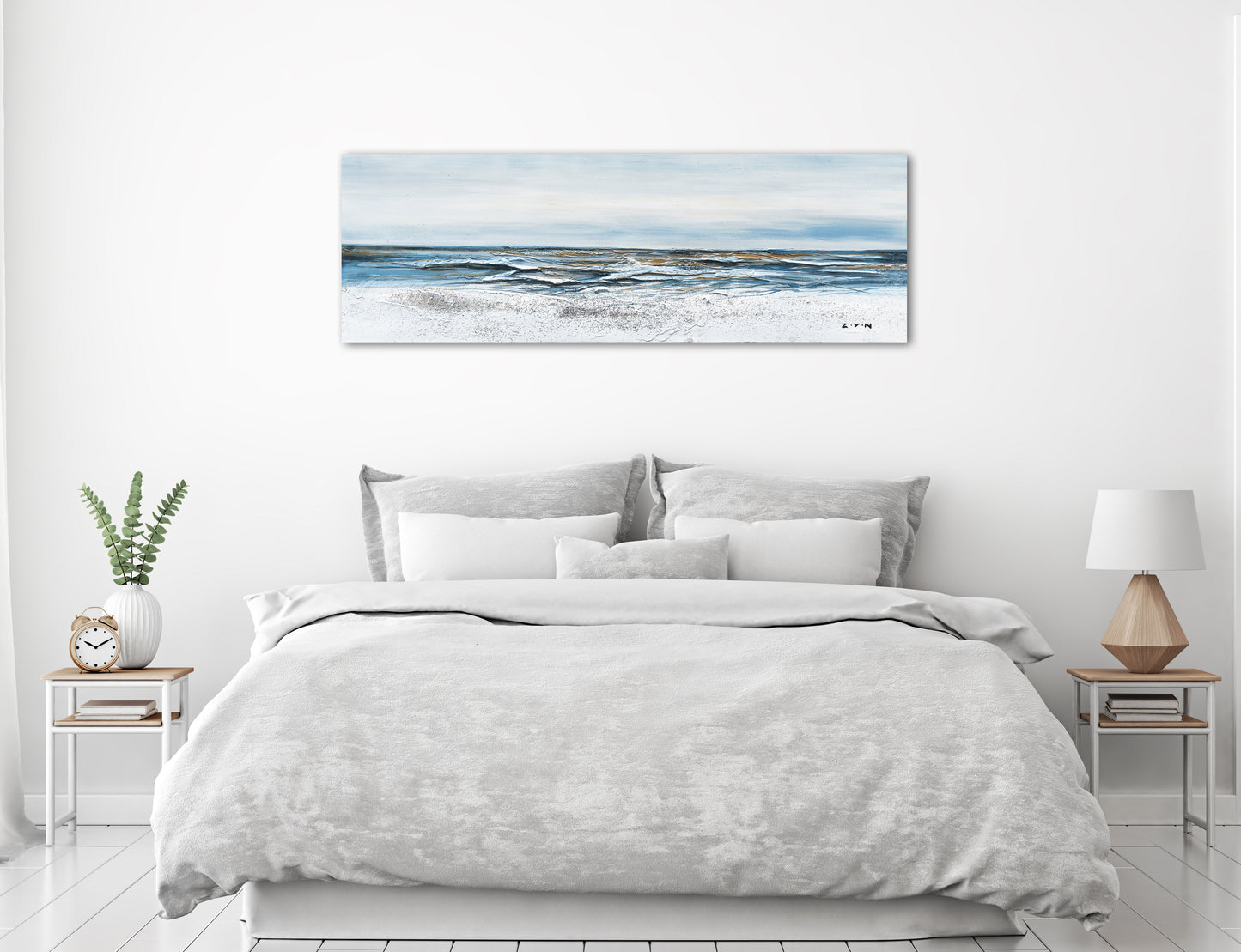 "A Tide is Coming" Hand Painted on Wrapped Canvas
