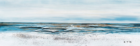 "A Tide is Coming" Hand Painted on Wrapped Canvas