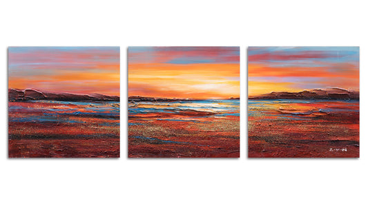 "Sunset Dreams I" Hand Painted on Wrapped Canvas