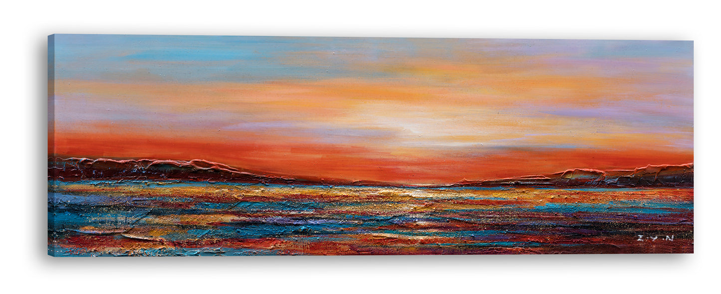 "Sunset Dreams II" Hand Painted on Wrapped Canvas