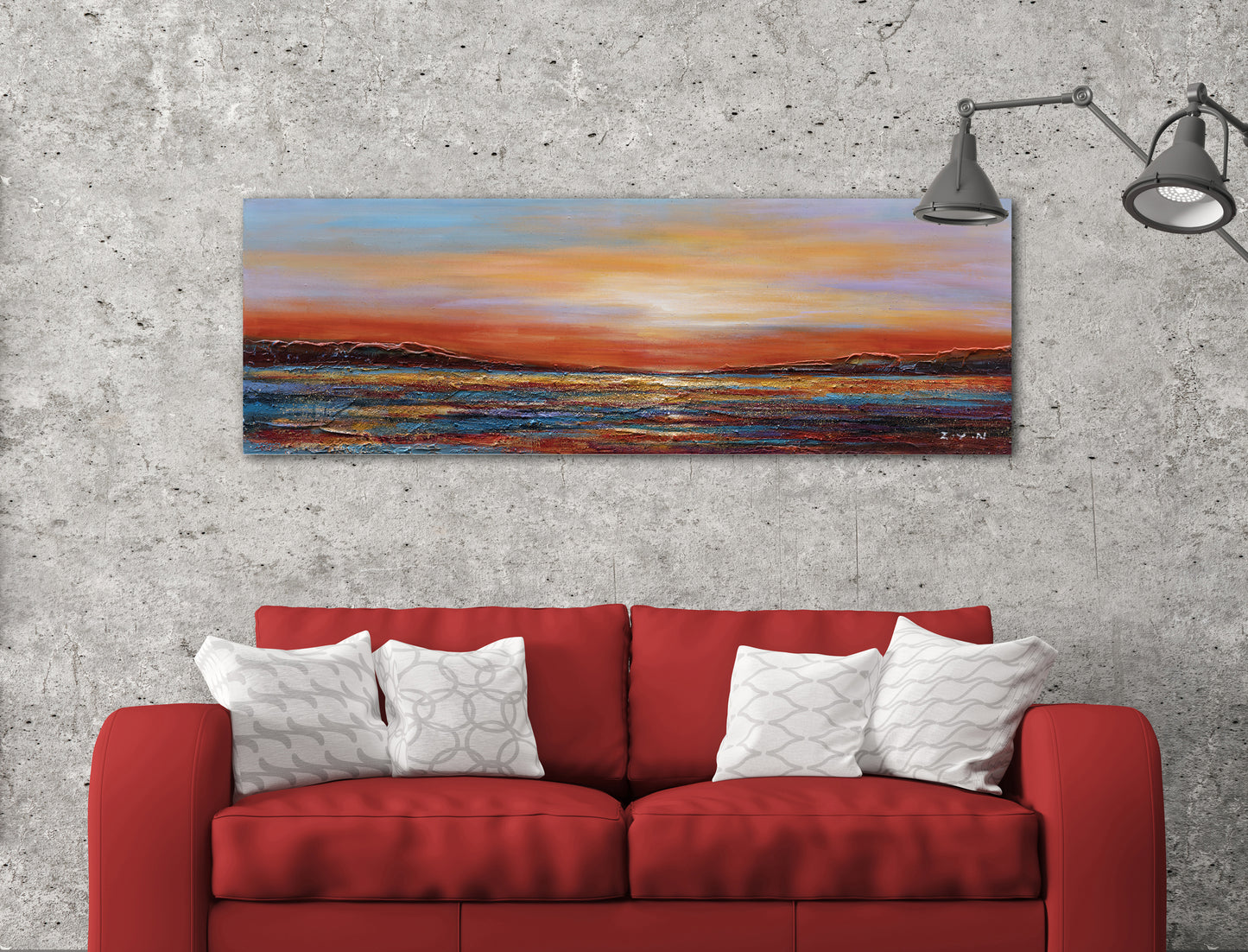"Sunset Dreams II" Hand Painted on Wrapped Canvas
