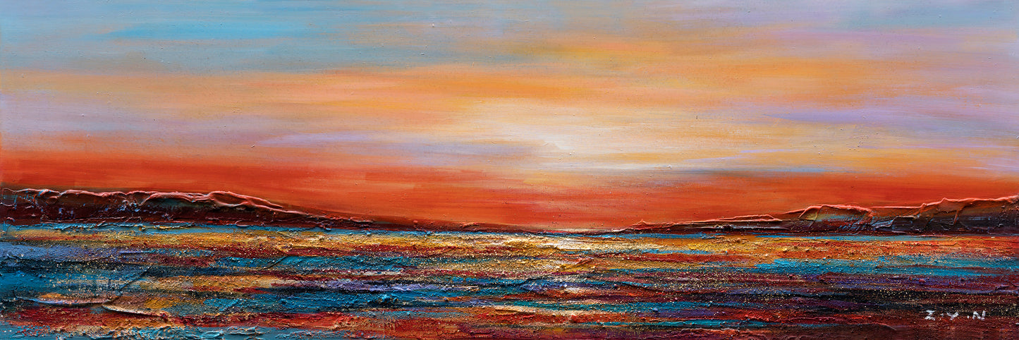 "Sunset Dreams II" Hand Painted on Wrapped Canvas