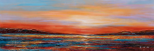 "Sunset Dreams II" Hand Painted on Wrapped Canvas