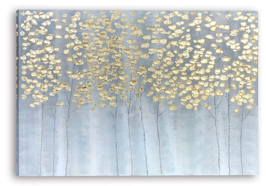 "Golden Forest" Hand Painted on Wrapped Canvas