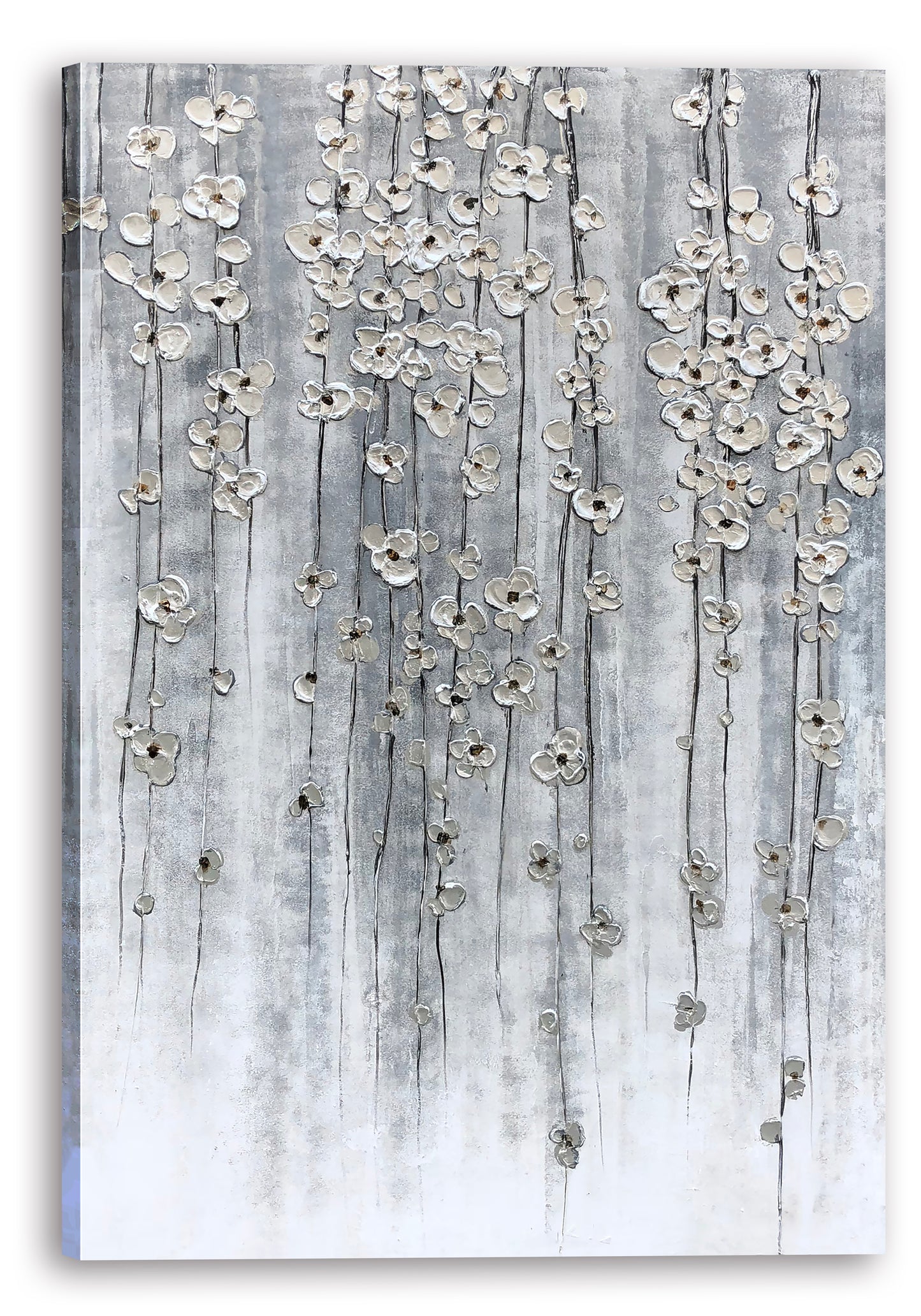 "Silver Autumn" Hand Painted on Wrapped Canvas