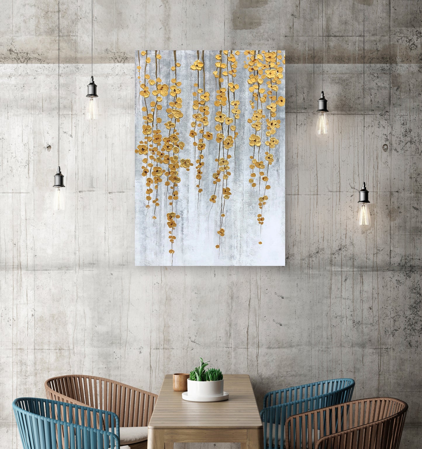 "Golden Fall" Hand Painted on Wrapped Canvas