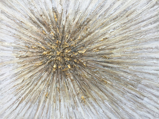 "Gold Spikes" Hand Painted on Wrapped Canvas