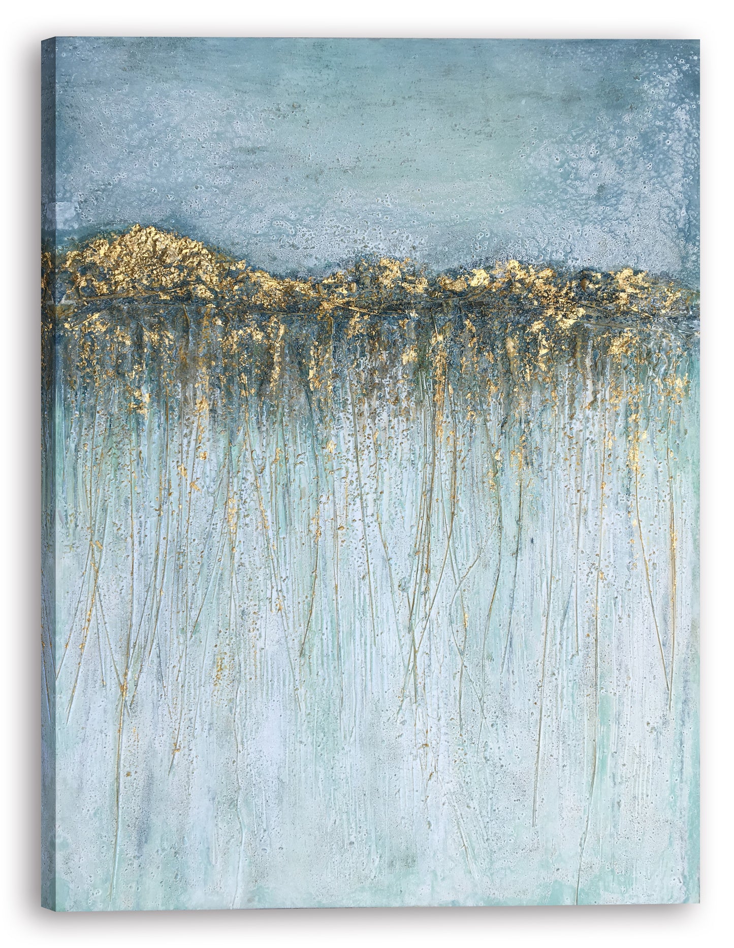 "Abstract Under the Water " Hand Painted on Wrapped Canvas