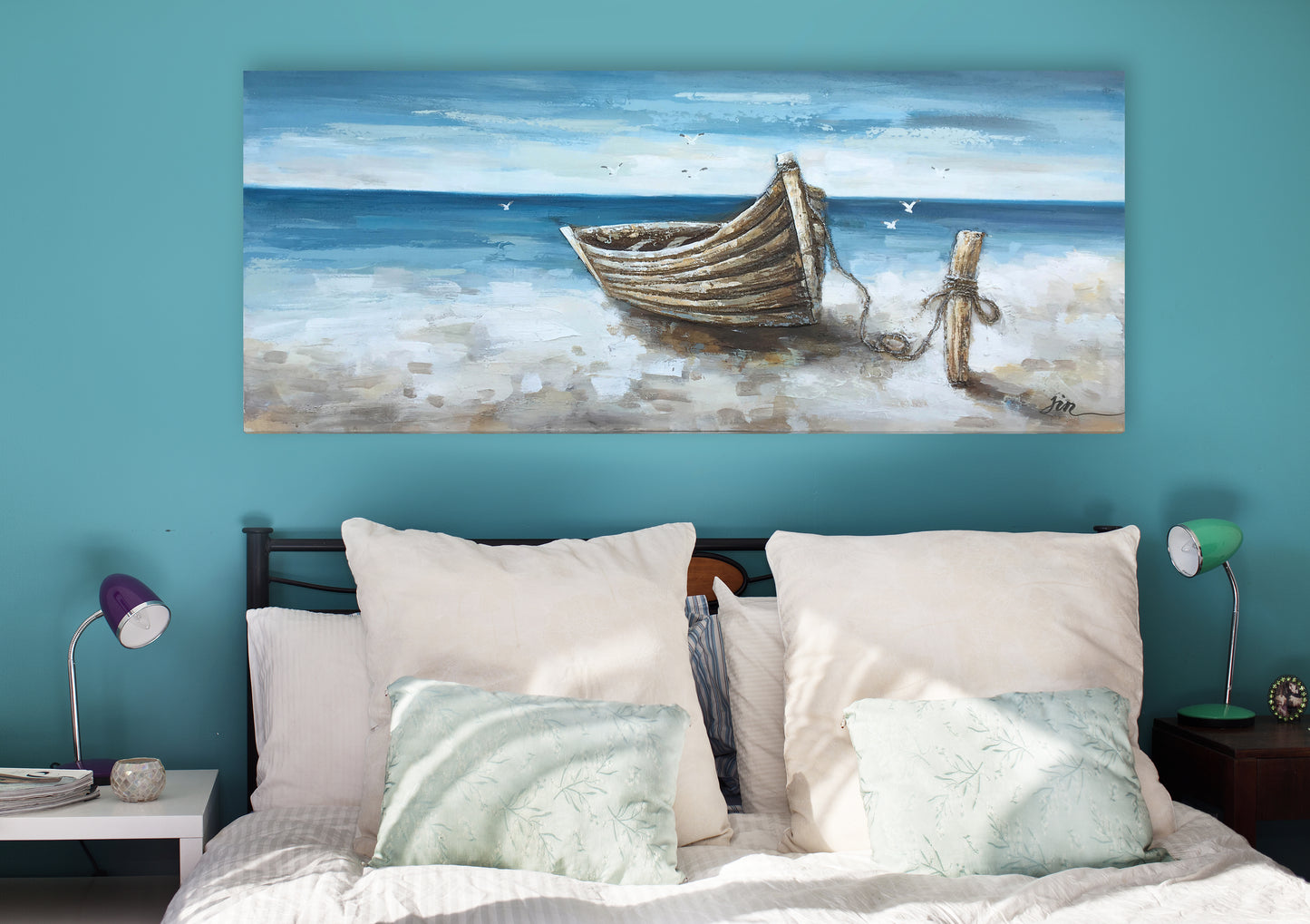 "Paradise" Hand Painted on Wrapped Canvas