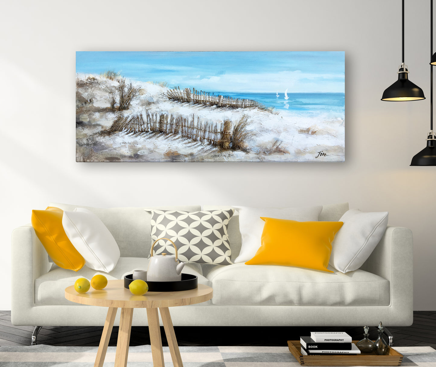 "Wooden Fence" Hand Painted on Wrapped Canvas
