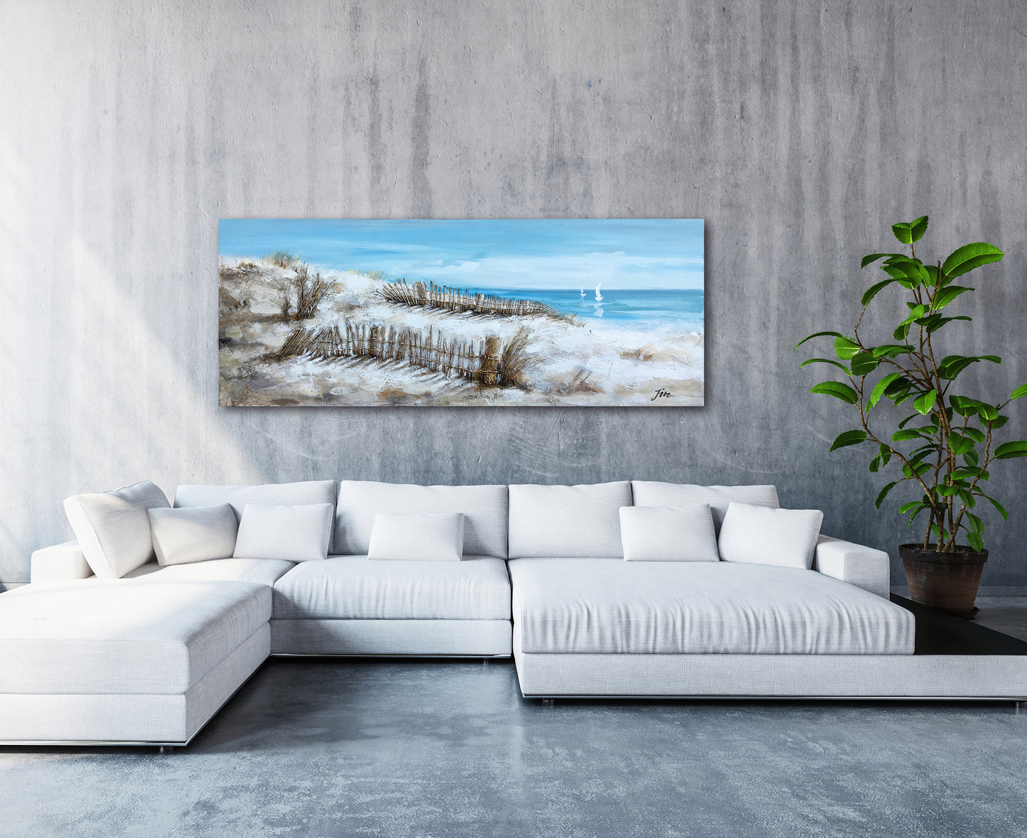 "Wooden Fence" Hand Painted on Wrapped Canvas