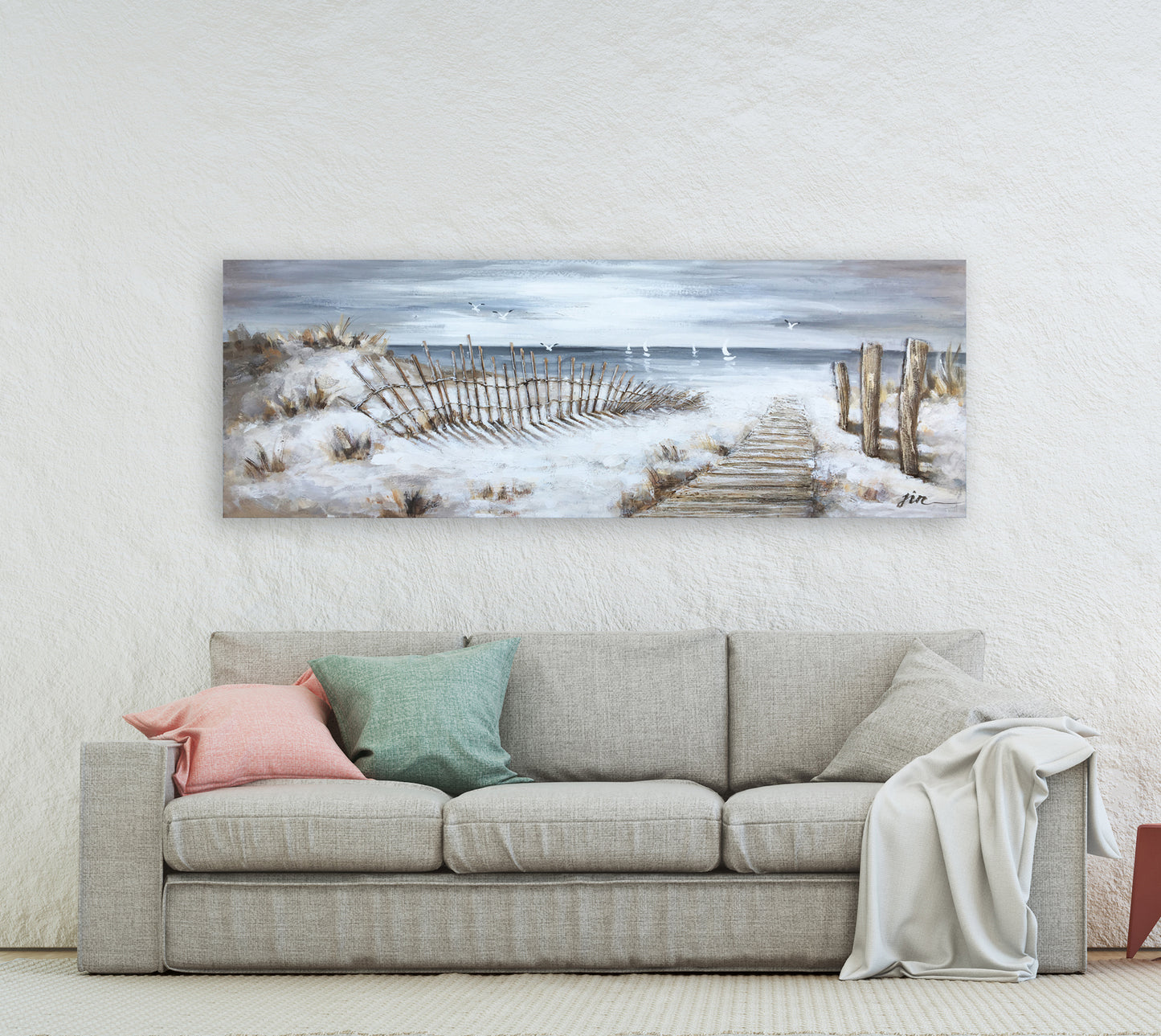 "The Walkway" Hand Painted on Wrapped Canvas