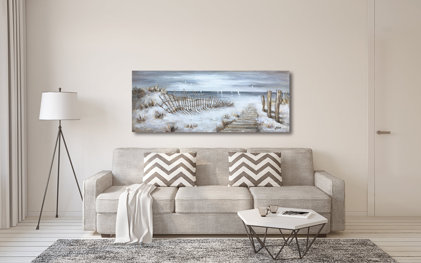 "The Walkway" Hand Painted on Wrapped Canvas
