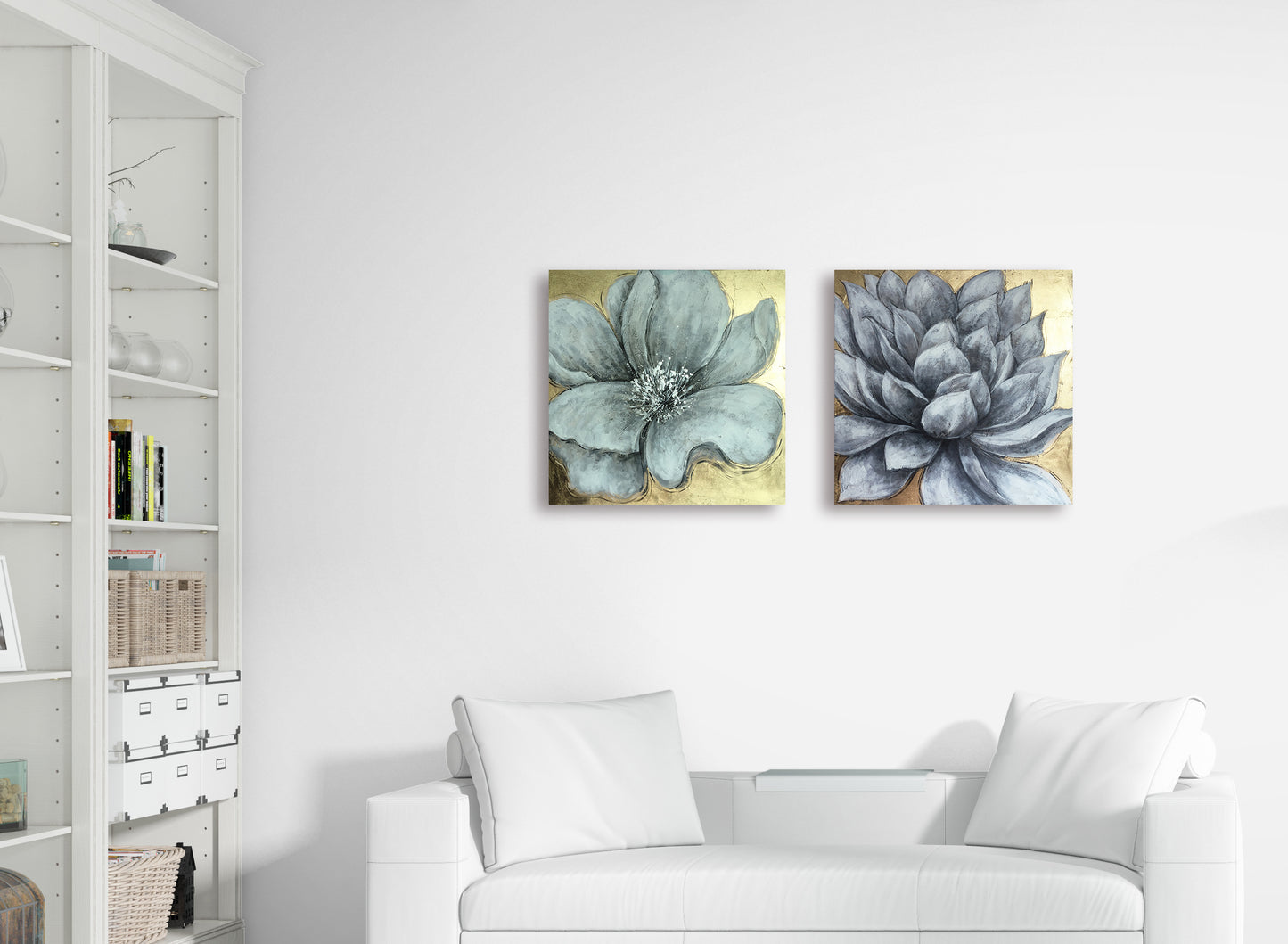 "Gold Agave" Hand Painted on Wrapped Canvas