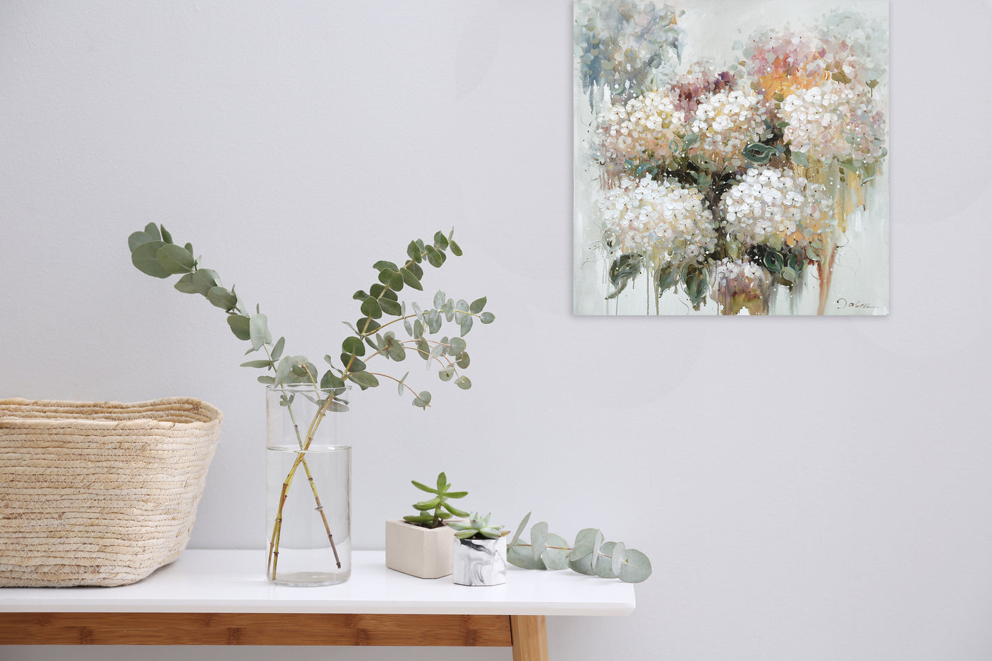 Modern flower-Oil Painting Wrapped Canvas Painting