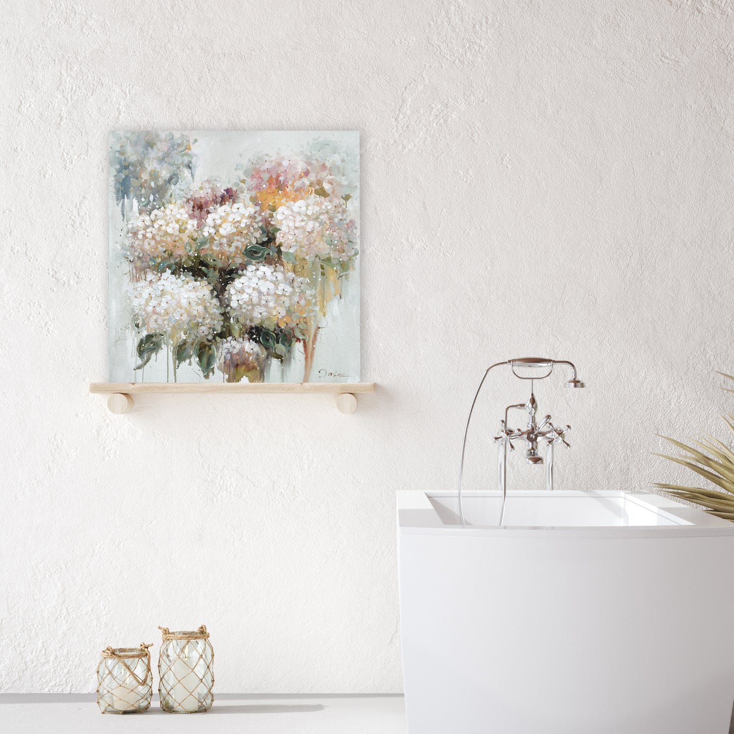 Modern flower-Oil Painting Wrapped Canvas Painting