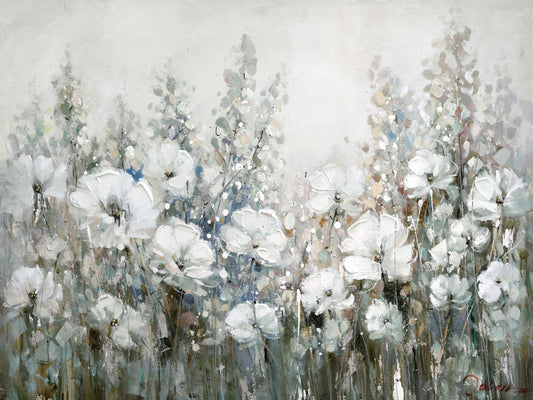 Wild Flowers - Oil Painting Wrapped Canvas Painting