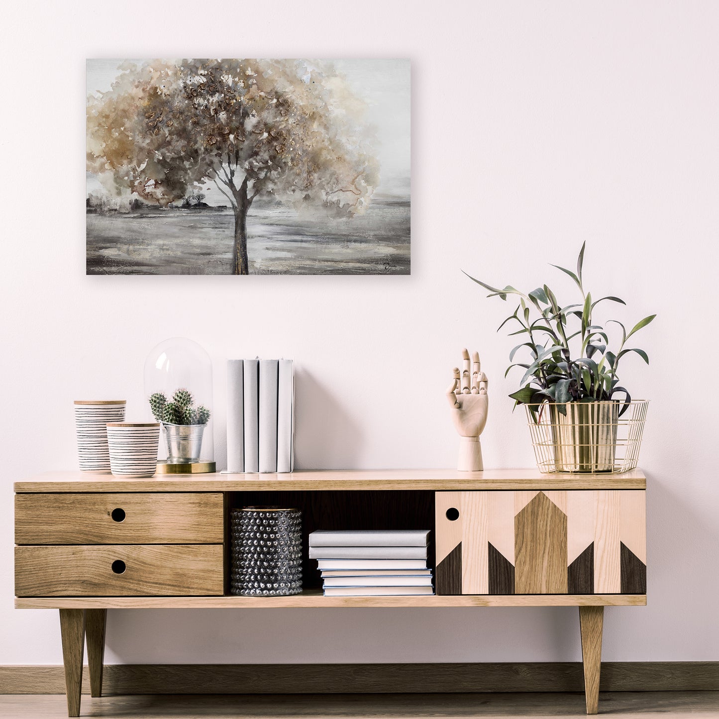 Art Tree Oil Painting on Wrapped Canvas, wall art, canvas artwork for living room, bedroom, office