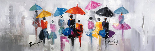 ”Crosswalk in Seattle I“ Hand Painted on Wrapped Canvas
