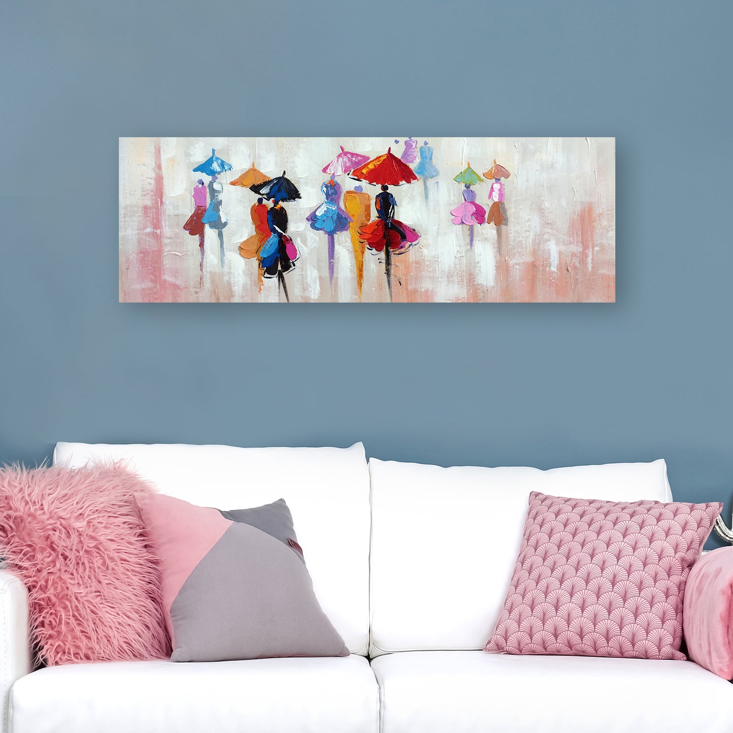 "Crosswalk in Seattle II" Hand painted on Wrapped Canvas