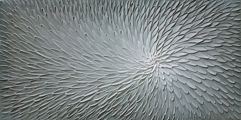 3D Hand-painted Heavy Texture "Petals Memory" original art, Canvas Wall Art for Living Room Bedroom Office - Wrapped Canvas Painting