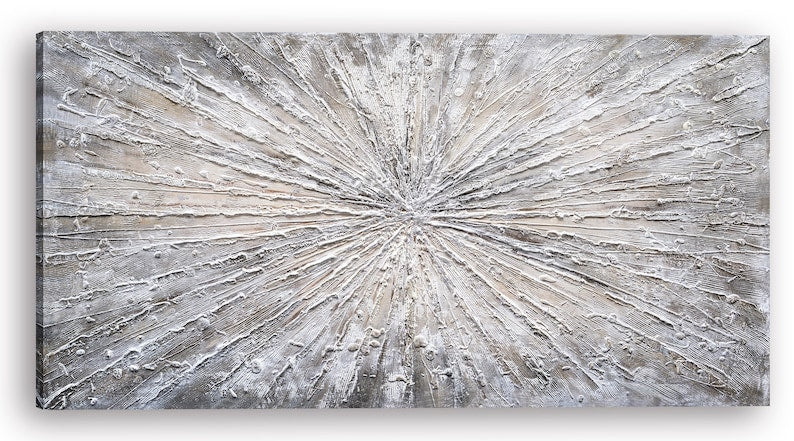 Hand Painted Art "Abstract Sunlight" oil painting on Wrapped Canvas, wall art for living room, bedroom, office