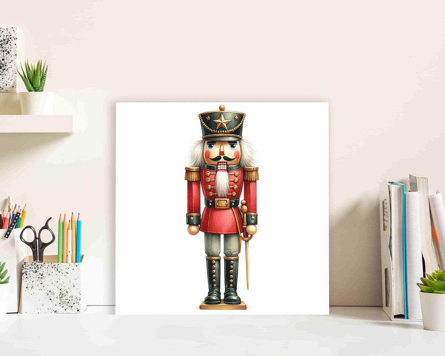 "Sovereign of Celebration - Nutcracker Soldier" Wrapped Canvas Wall Art Prints