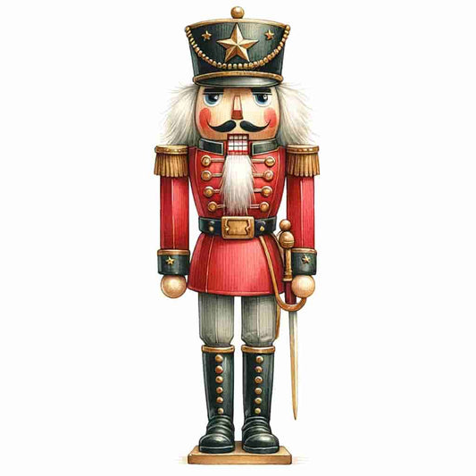 "Sovereign of Celebration - Nutcracker Soldier" Wrapped Canvas Wall Art Prints