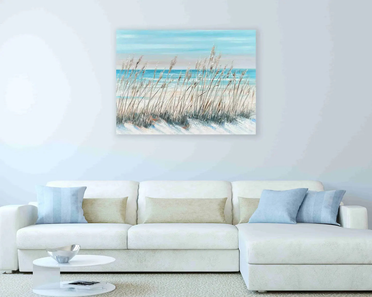 Original Hand-Painted Beach Landscape Art "Serenity Sands: A Seashore Escape"