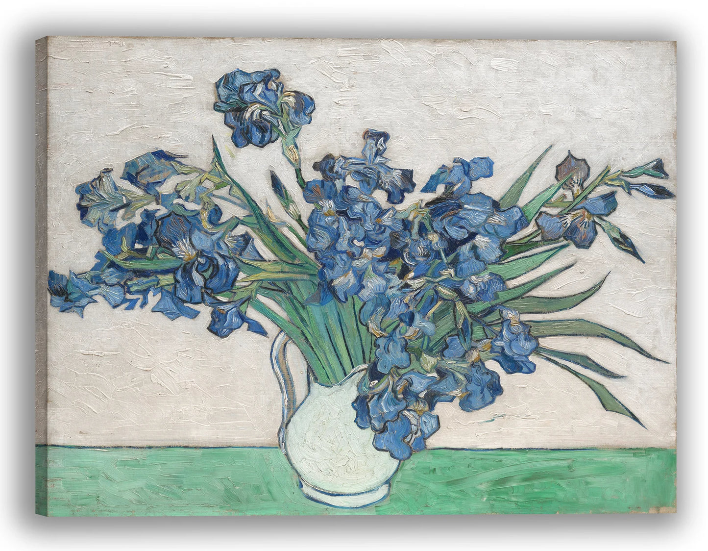 Hand-painted art "Irises" by Vincent Van Gogh In May 1890, high quality reproduction of - Wrapped Canvas Painting