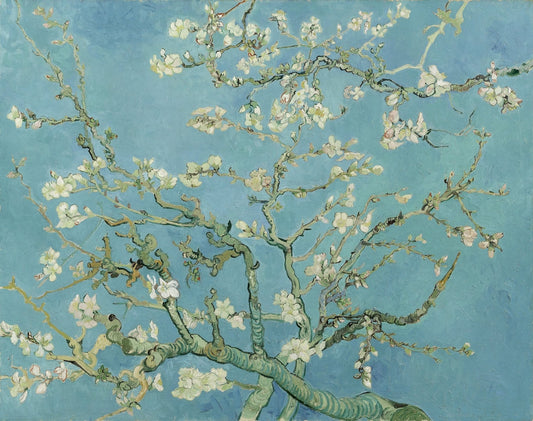 Abstract Art "Almond Blossom by Vincent Van Gogh" | Hand-Painted High-Quality Reproduction | Wrapped Canvas Painting