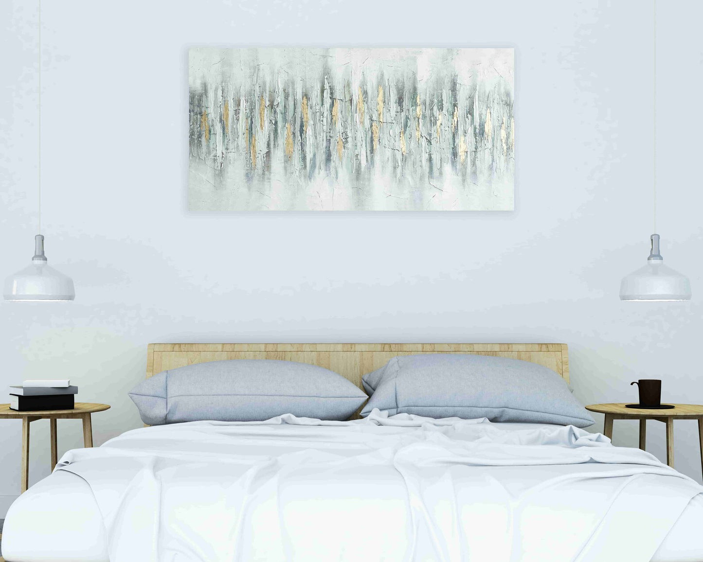 Original abstract art "Dream Symphony" handcrafted on wrapped canvas for home decor