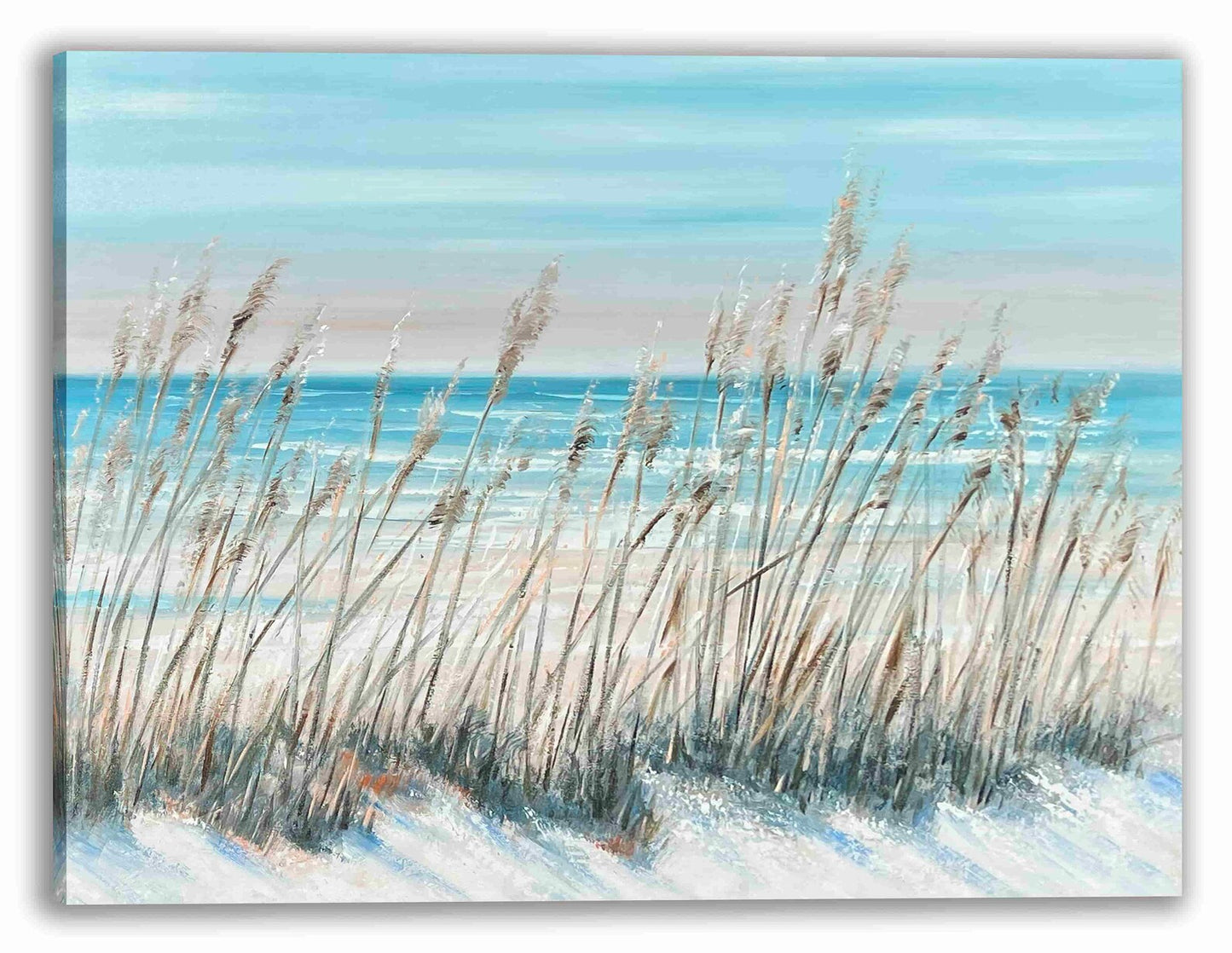 Original Hand-Painted Beach Landscape Art "Serenity Sands: A Seashore Escape"