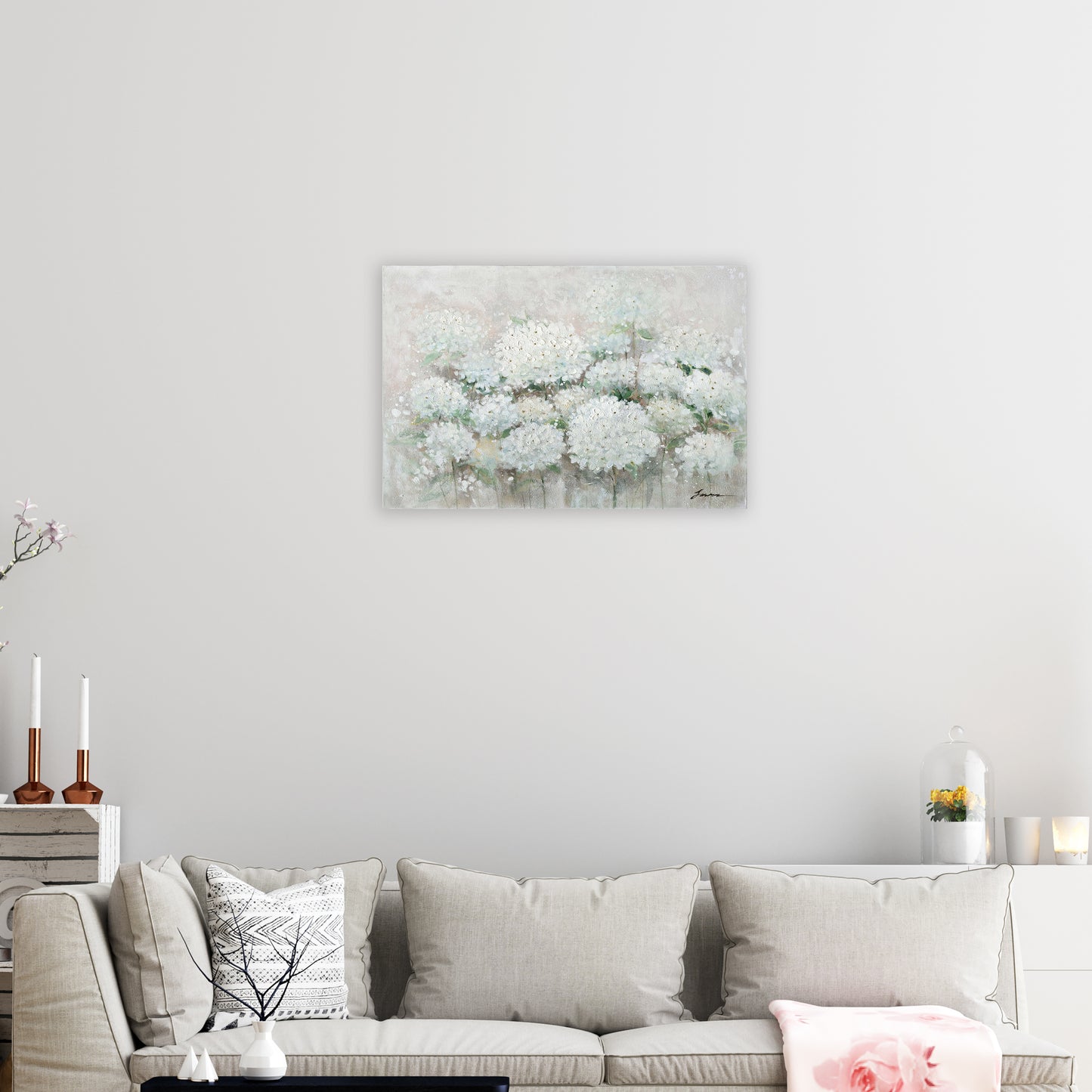 Sea Of Flowers Oil Painting on Wrapped Canvas Wall Art for living room, bedroom, office