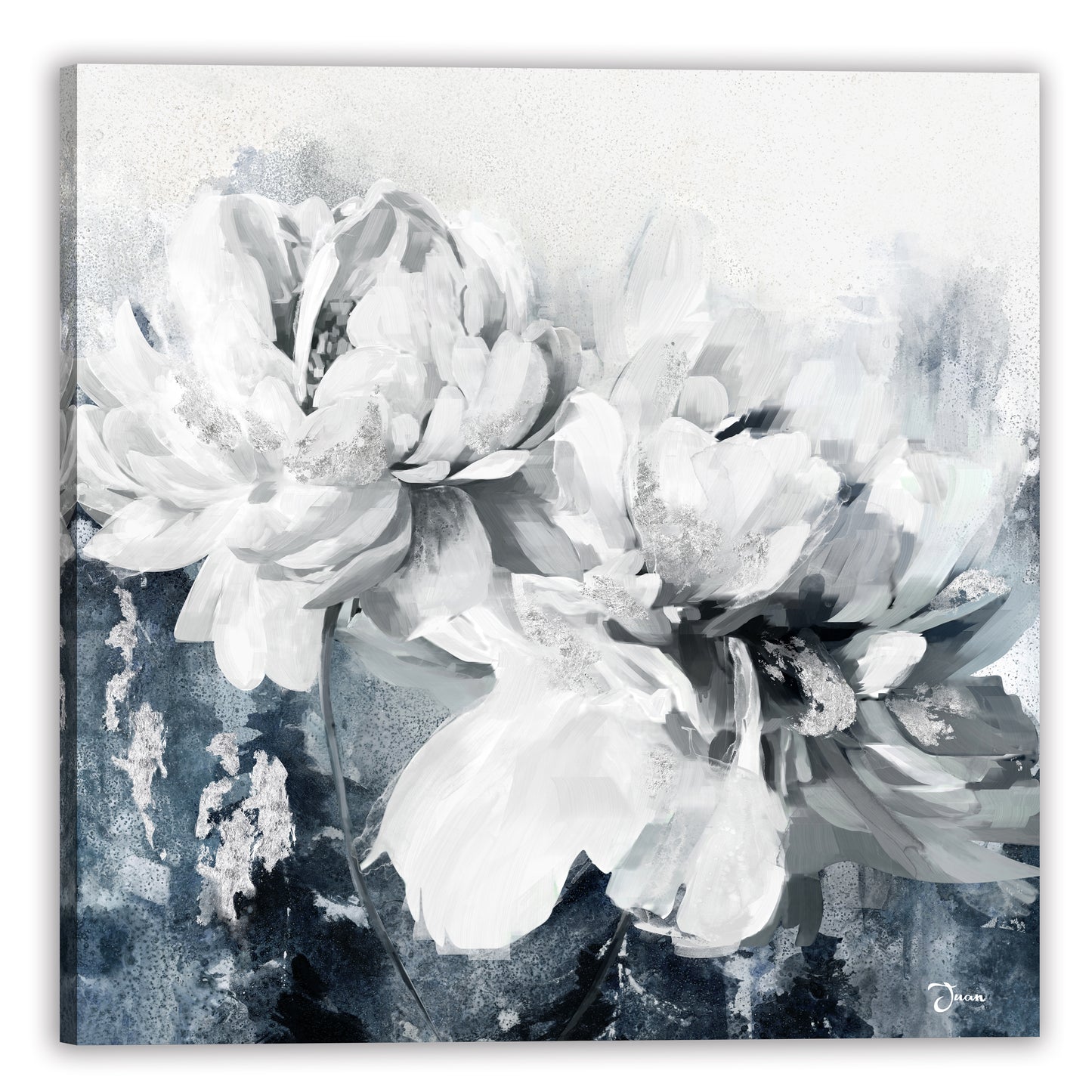 Classical Flowers Oil Painting on Wrapped Canvas. wall art, canvas artwork for living room, bedroom, office